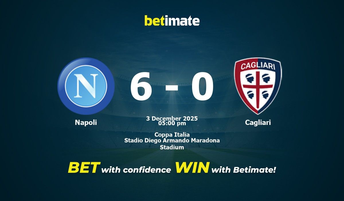 Napoli vs Cagliari Prediction, Odds & Betting Tips 12/03/2025