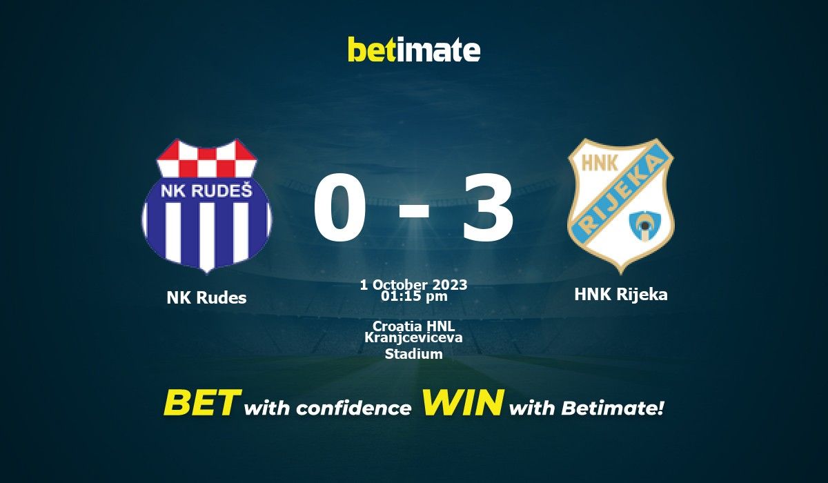 HNK Rijeka vs NK Rudes Prediction, Odds & Betting Tips 12/16/2023