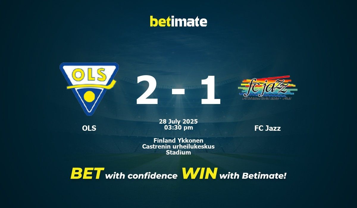 OLS vs FC Jazz Prediction, Odds & Betting Tips 07/28/2025