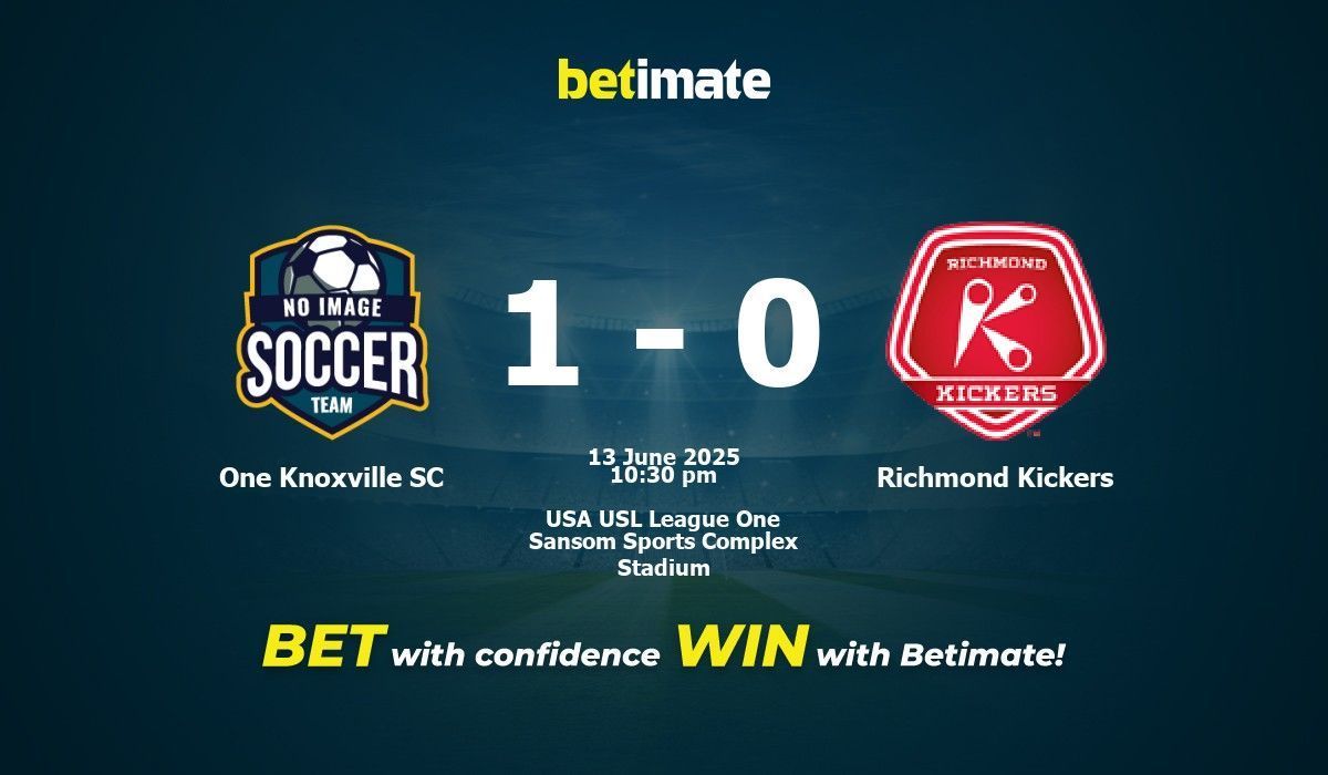 One Knoxville SC vs Richmond Kickers Prediction, Odds & Betting Tips 06 ...