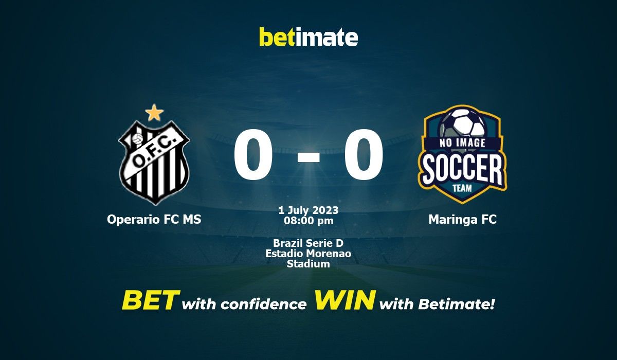 Operario FC MS vs Maringa FC Prediction, Odds and Betting Tips 07/01/2023