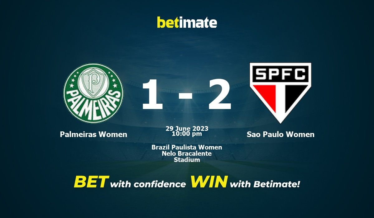 Palmeiras Women vs Sao Paulo Women Prediction, Odds and Betting Tips 06/29/2023