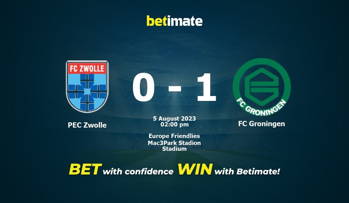 PEC Zwolle vs FC Groningen Prediction Odds Betting Tips 08 05 2023