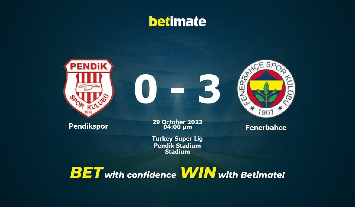 Beşiktaş vs Fenerbahçe live score, H2H and lineups