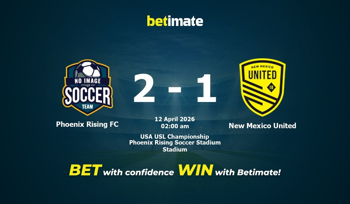 Phoenix Rising FC vs New Mexico United Prediction, Odds & Betting Tips ...