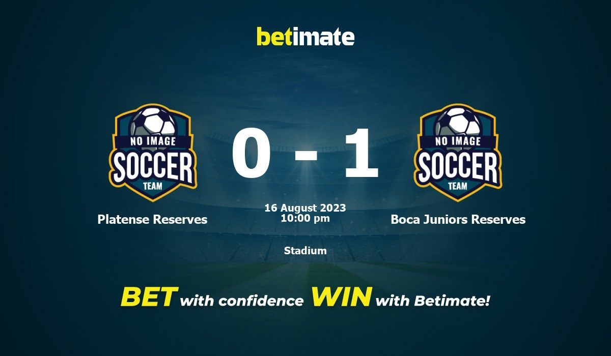 Platense Reserves vs Boca Juniors Reserves Live Commentary