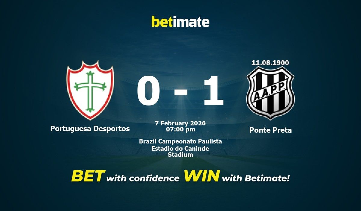 Portuguesa Desportos vs Ponte Preta Prediction, Odds & Betting Tips 02 ...