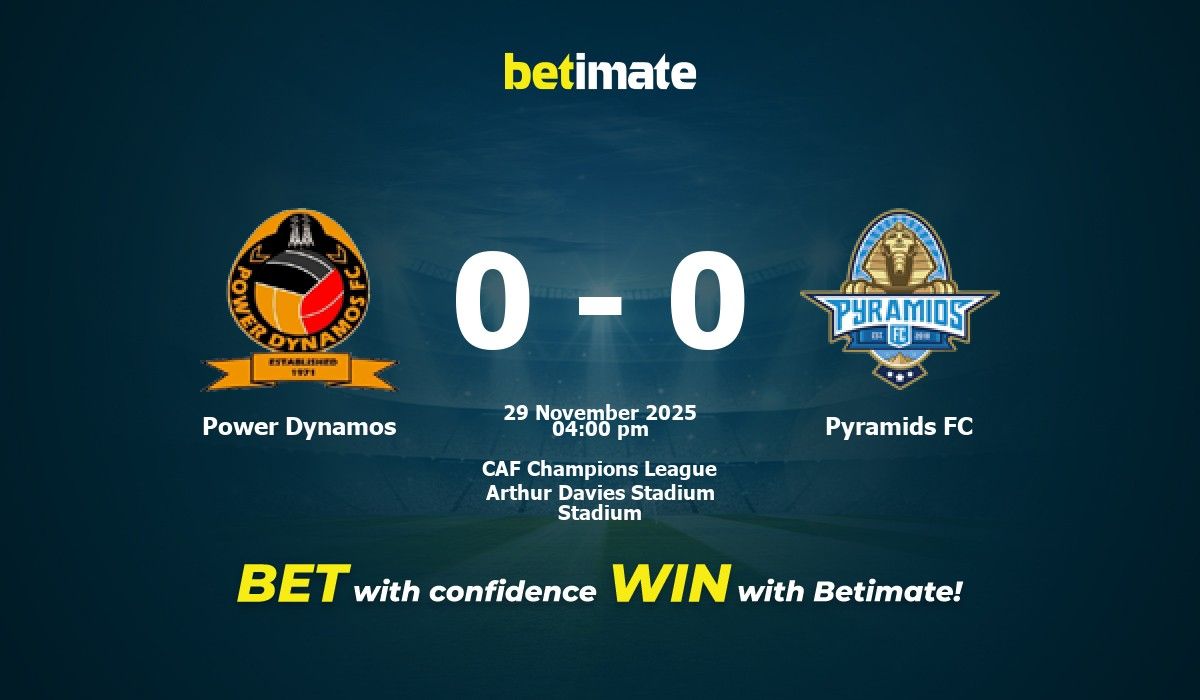 Power Dynamos vs Pyramids FC Prediction, Odds & Betting Tips 11/29/2025