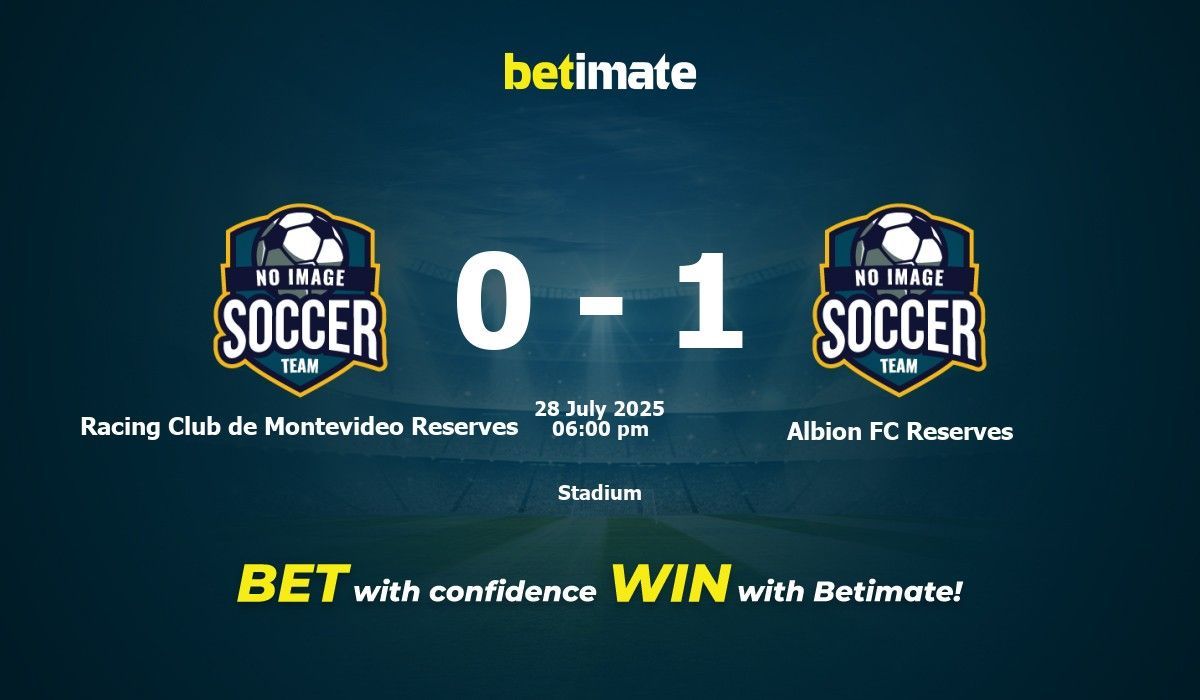 Racing Club de Montevideo Reserves vs Albion FC Reserves Prediction