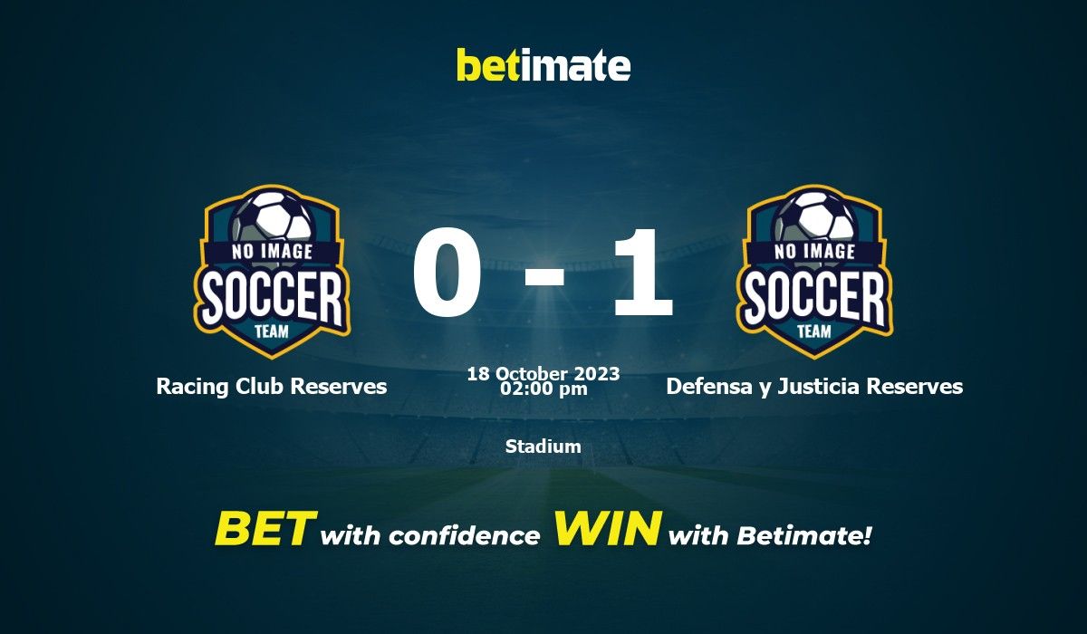Defensa y Justicia vs Racing Club - live score, predicted lineups and H2H  stats.