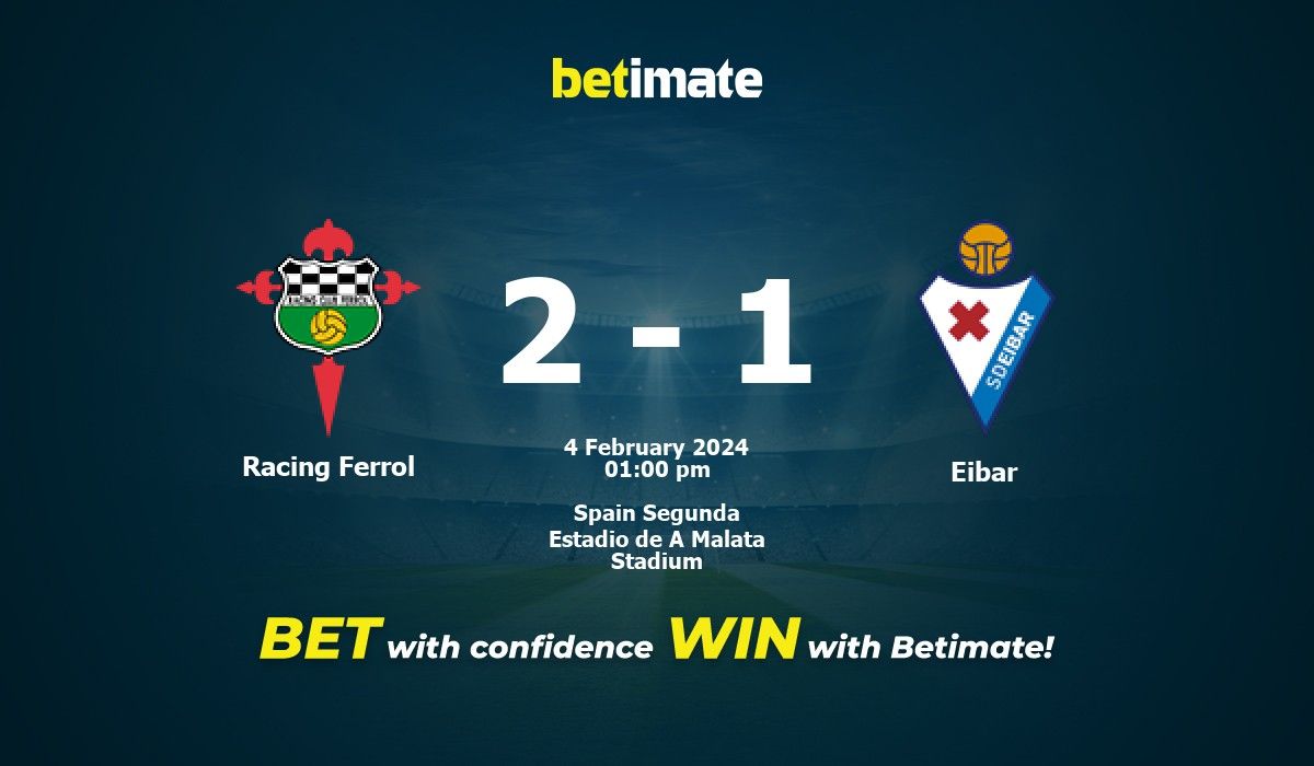 Eibar vs racing ferrol