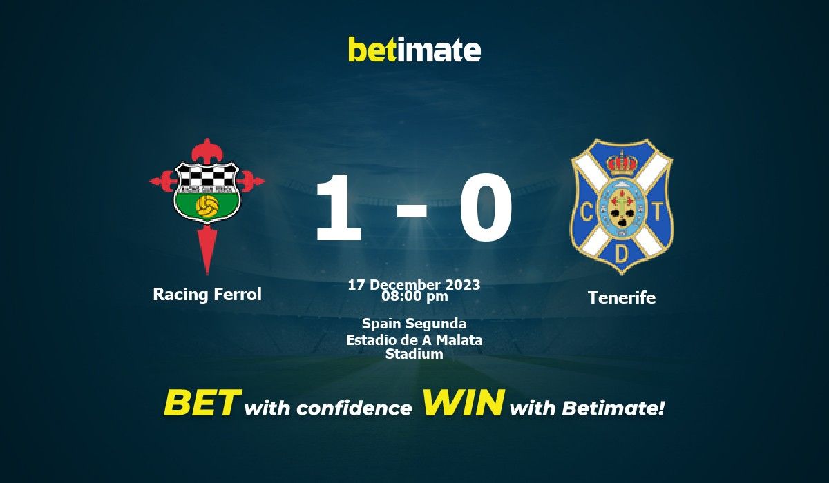 Racing Club de Ferrol vs Tenerife - 2023-12-17 