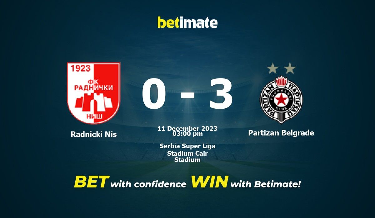 FK Radnik Surdulica vs Radnicki Nis Prediction, Odds & Betting Tips  09/22/2023