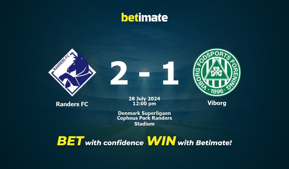 Randers FC vs Prediction, Odds & Betting Tips 07/28/2024