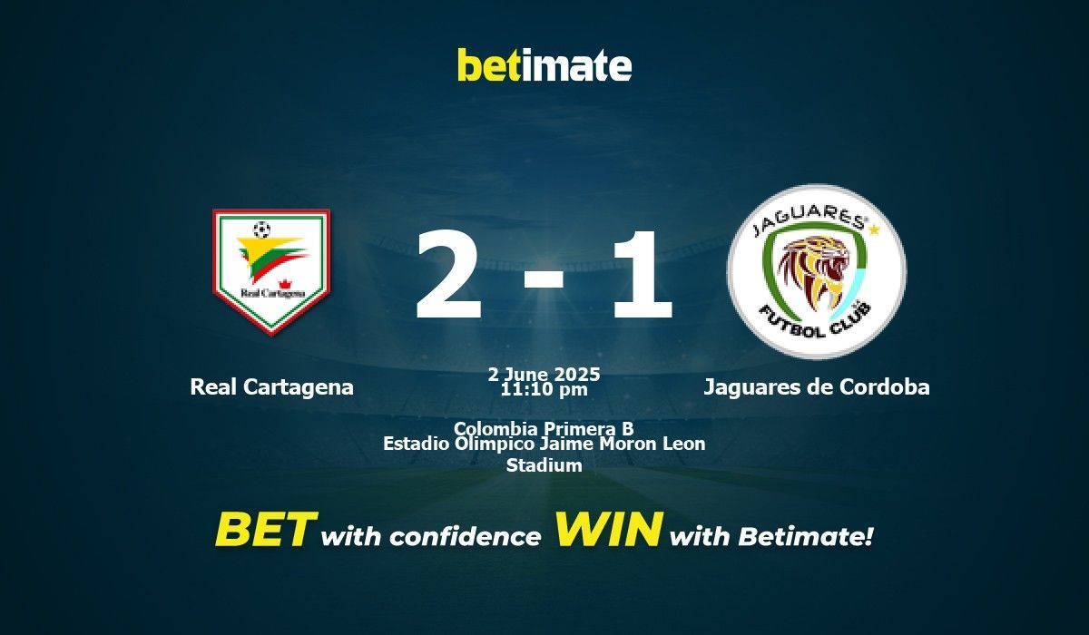 Real Cartagena vs Jaguares de Cordoba Prediction, Odds & Betting Tips ...