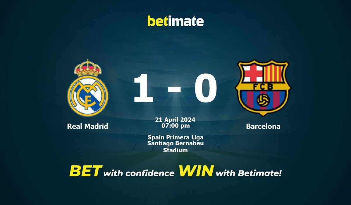 Real madrid vs barcelona prediction