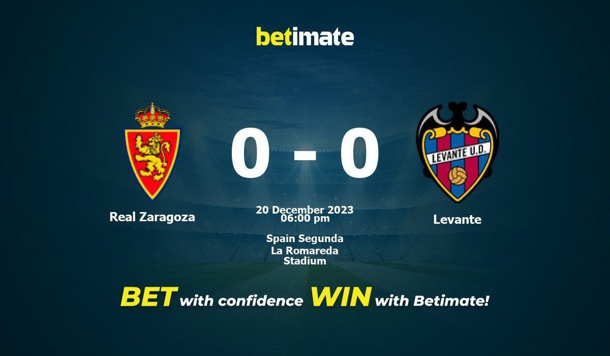 Real zaragoza vs levante