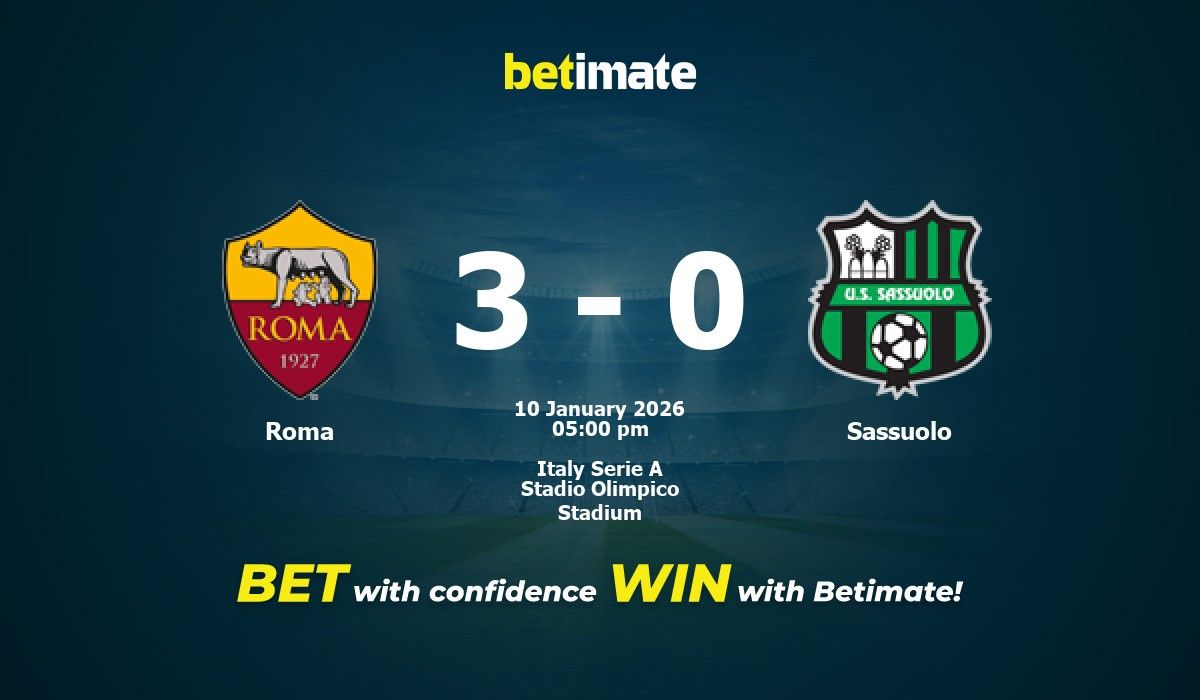Roma Vs Sassuolo