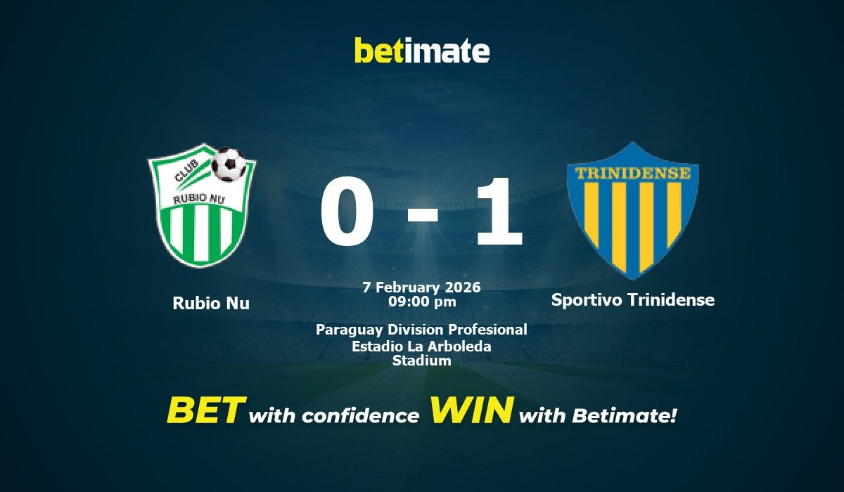 Rubio Nu vs Sportivo Trinidense Prediction, Odds & Betting Tips 02/07/2026