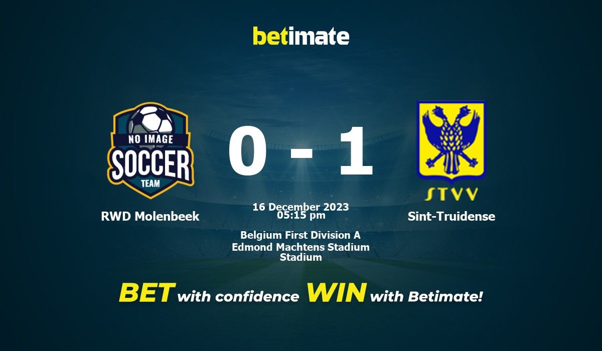 Anderlecht vs RWD Molenbeek score today - 26.11.2023 - Match