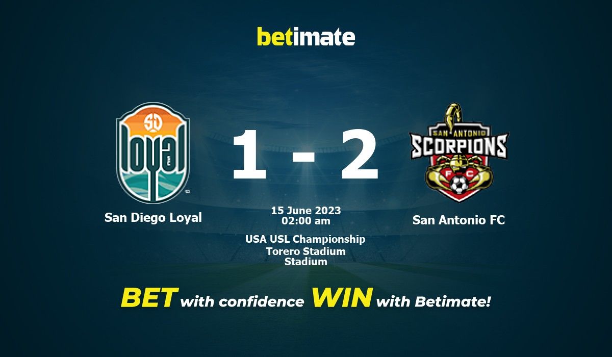 San Diego Loyal SC vs San Antonio FC - live score, predicted