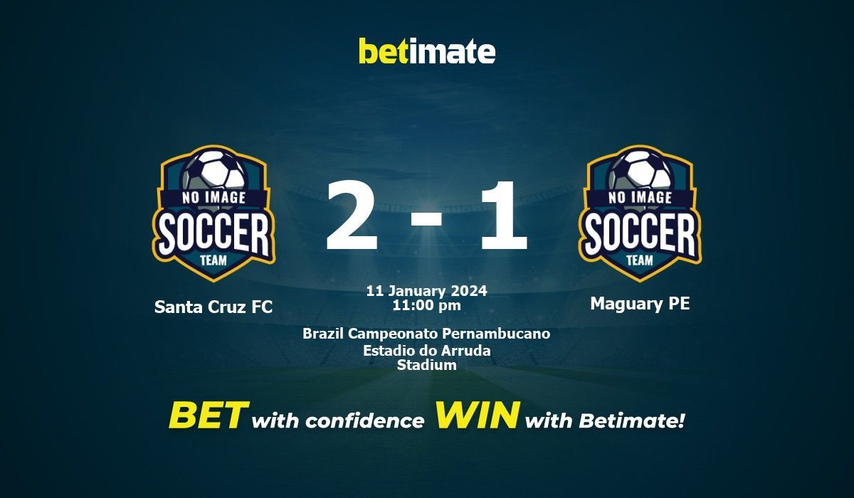 Santa Cruz FC vs Maguary PE Prediction Odds Betting Tips 01 11 2024