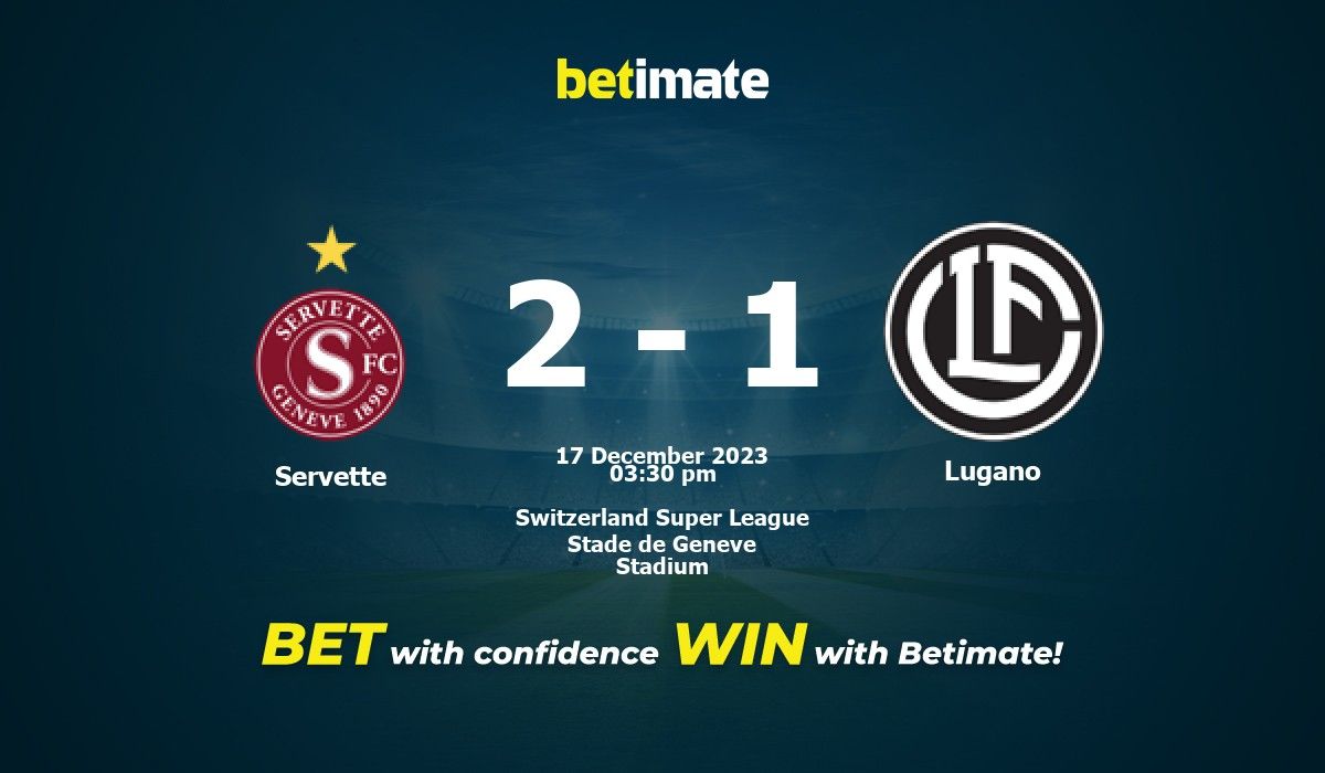 Super League: Servette accroché par Lugano après un match haut en