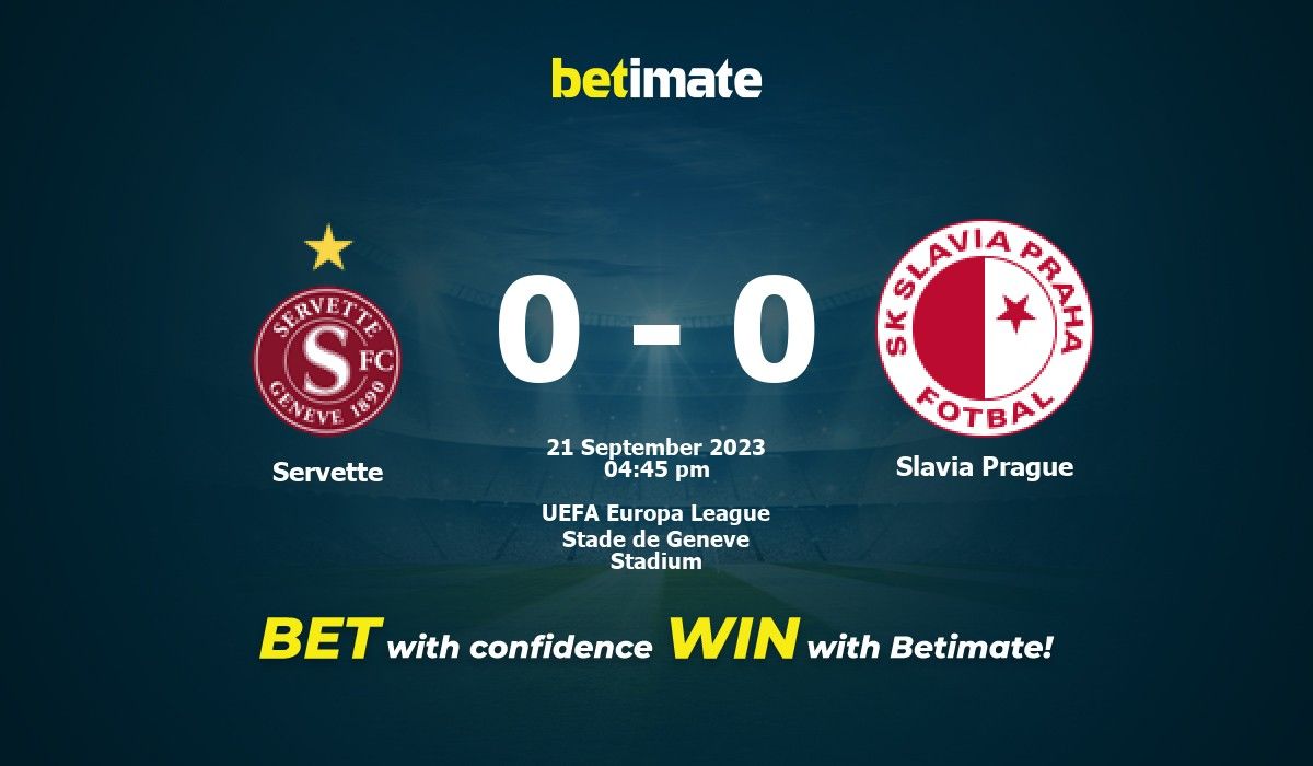 Slavia Prague vs Servette » Predictions, Odds, Live Scores & Stats