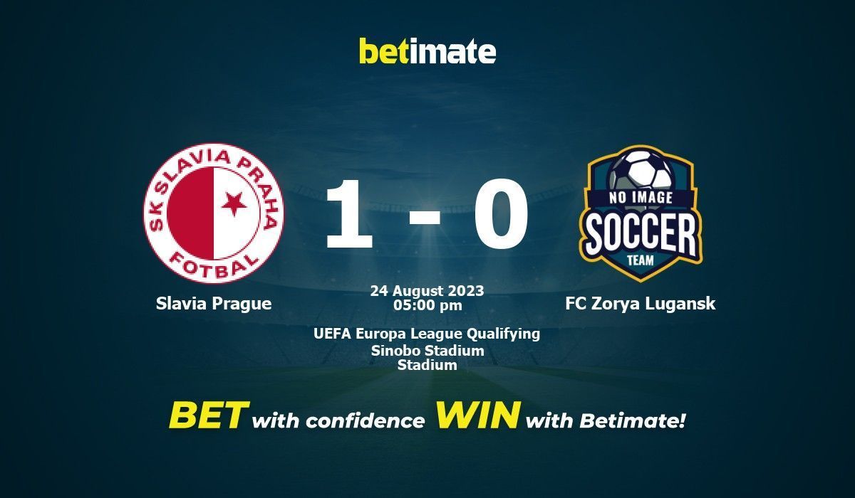 Slavia Prague vs Zorya Luhansk Prediction and Betting Tips