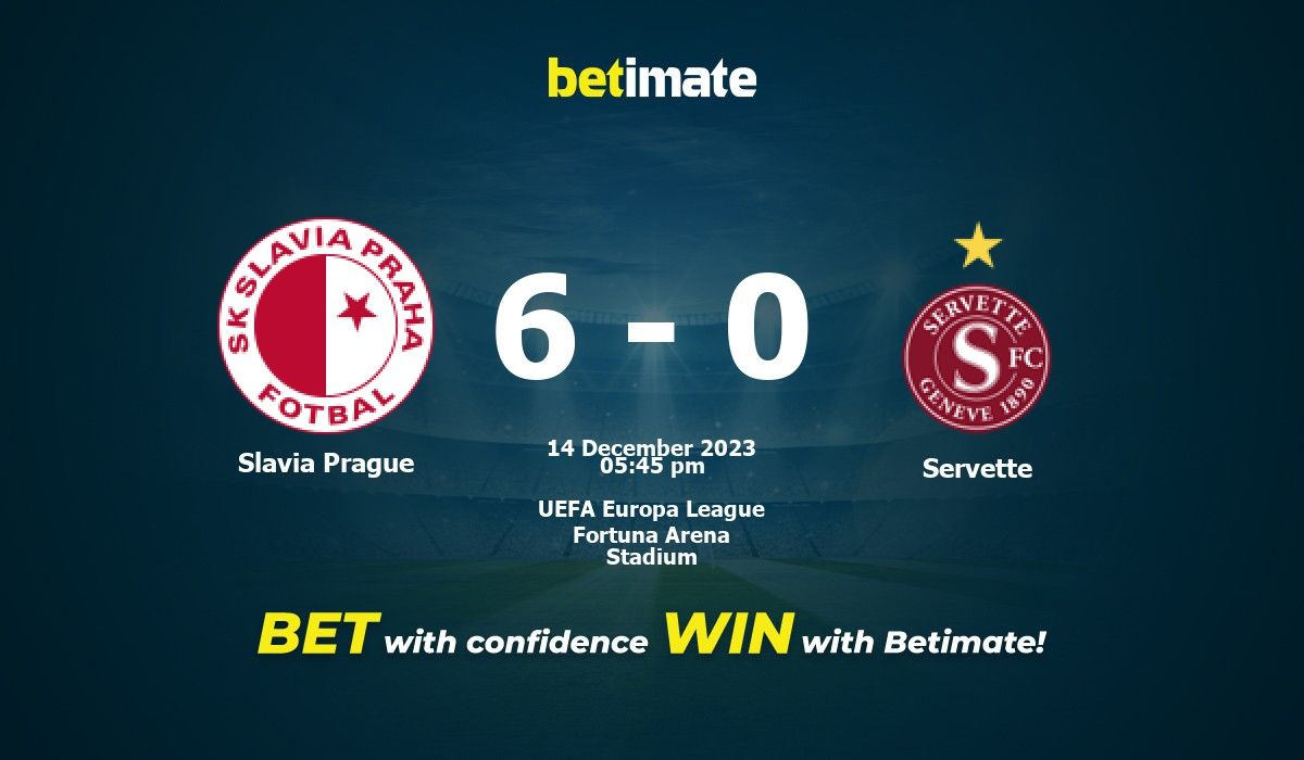 Goals and Highlights Servette 0-2 Slavia Prague in Europa League