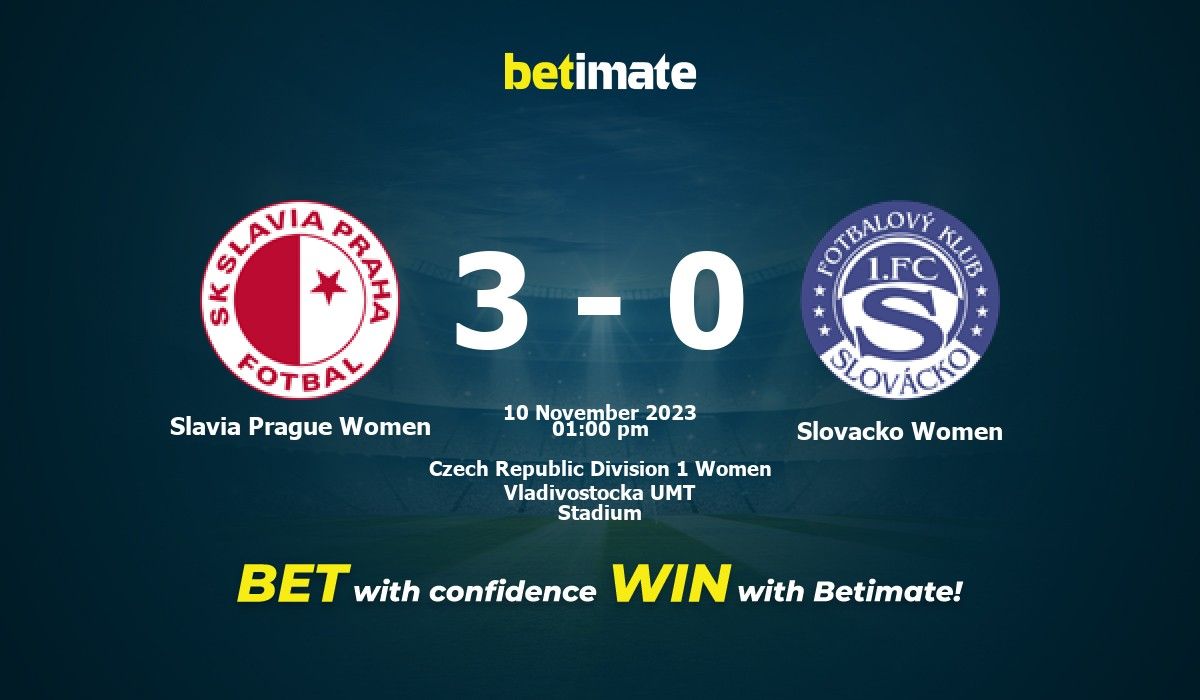 Slavia vs Slovacko Prediction and Picks today 10 November 2023 Football