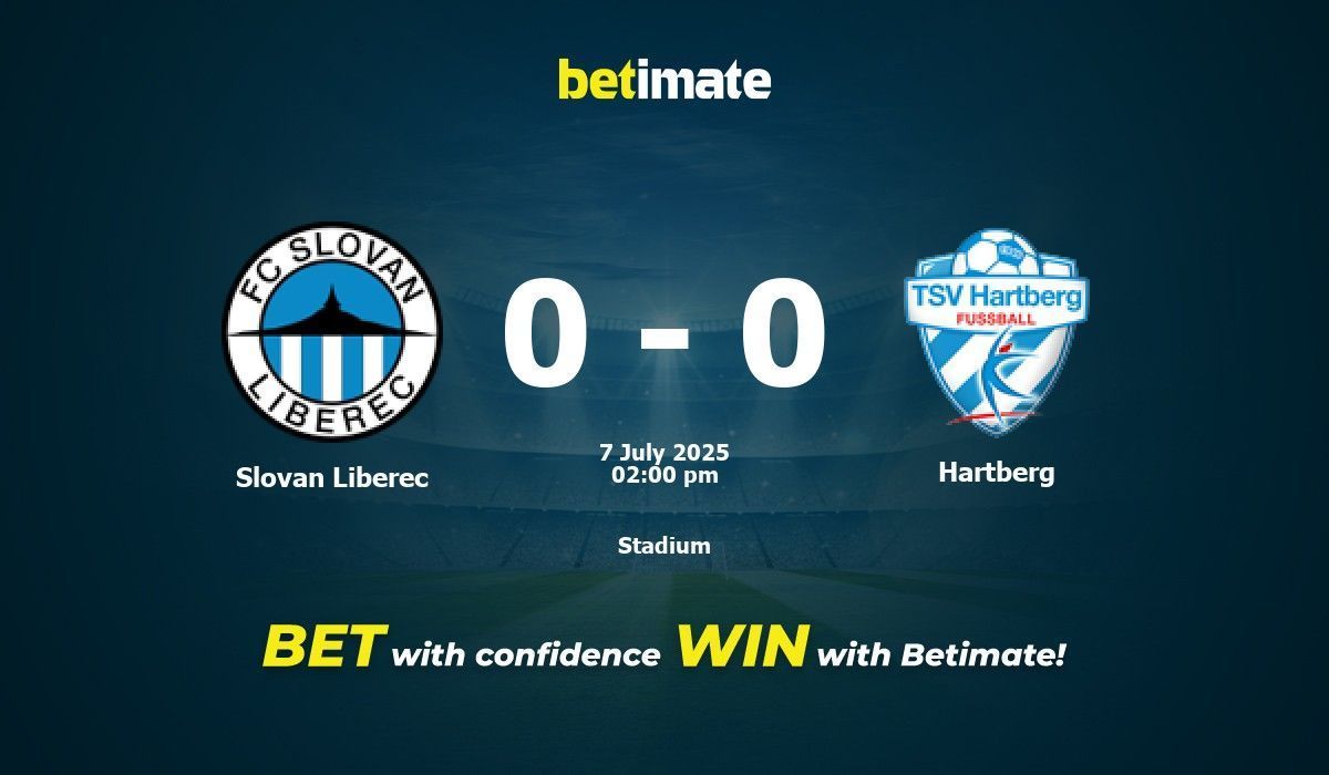 Slovan Liberec vs Hartberg Prediction, Odds & Betting Tips 07/07/2025