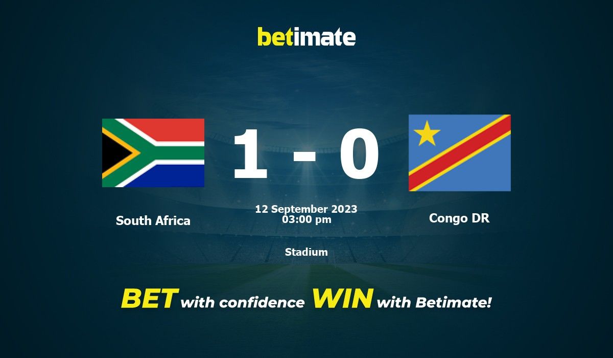 South Africa vs Congo DR Prediction, Odds & Betting Tips 09/12/2023