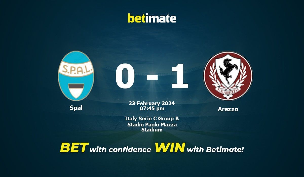 Spal vs Arezzo Prediction Odds Betting Tips 02 23 2024