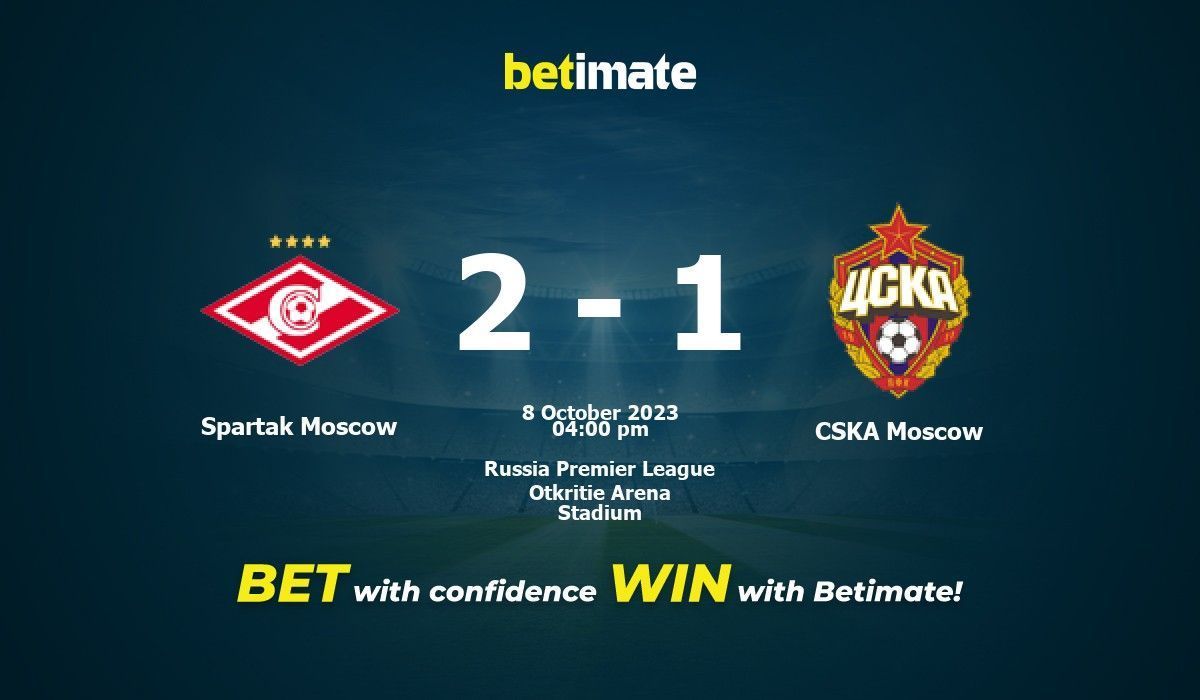 Spartak Moscow vs CSKA Moscow, Otkritie Arena