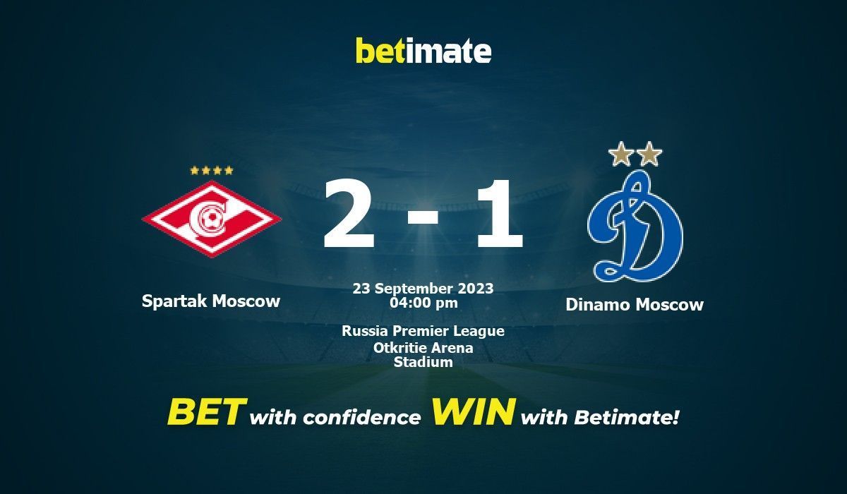 Dynamo Kyiv – Spartak Moscow – 2:1 - FC Dynamo Kyiv official website