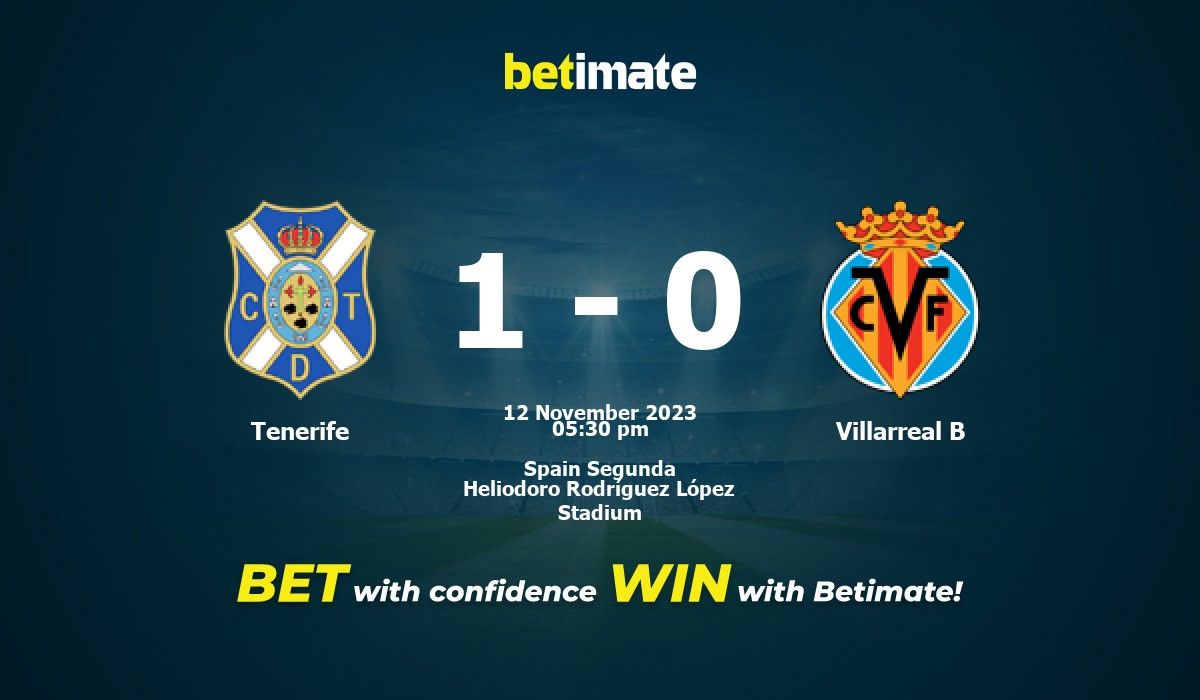 Tenerife vs. villarreal b