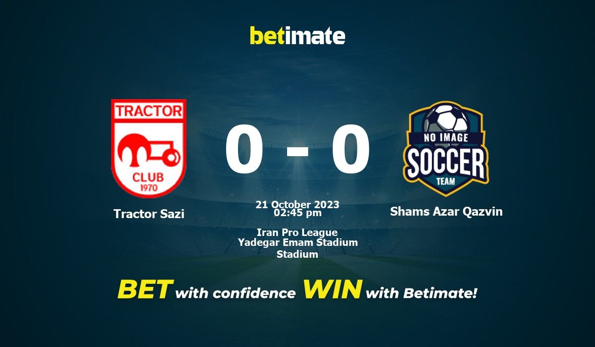 Sepahan vs Tractor - live score, predicted lineups and H2H stats.