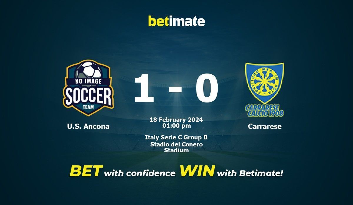 U.S. Ancona vs Carrarese Prediction Odds Betting Tips 02 18 2024