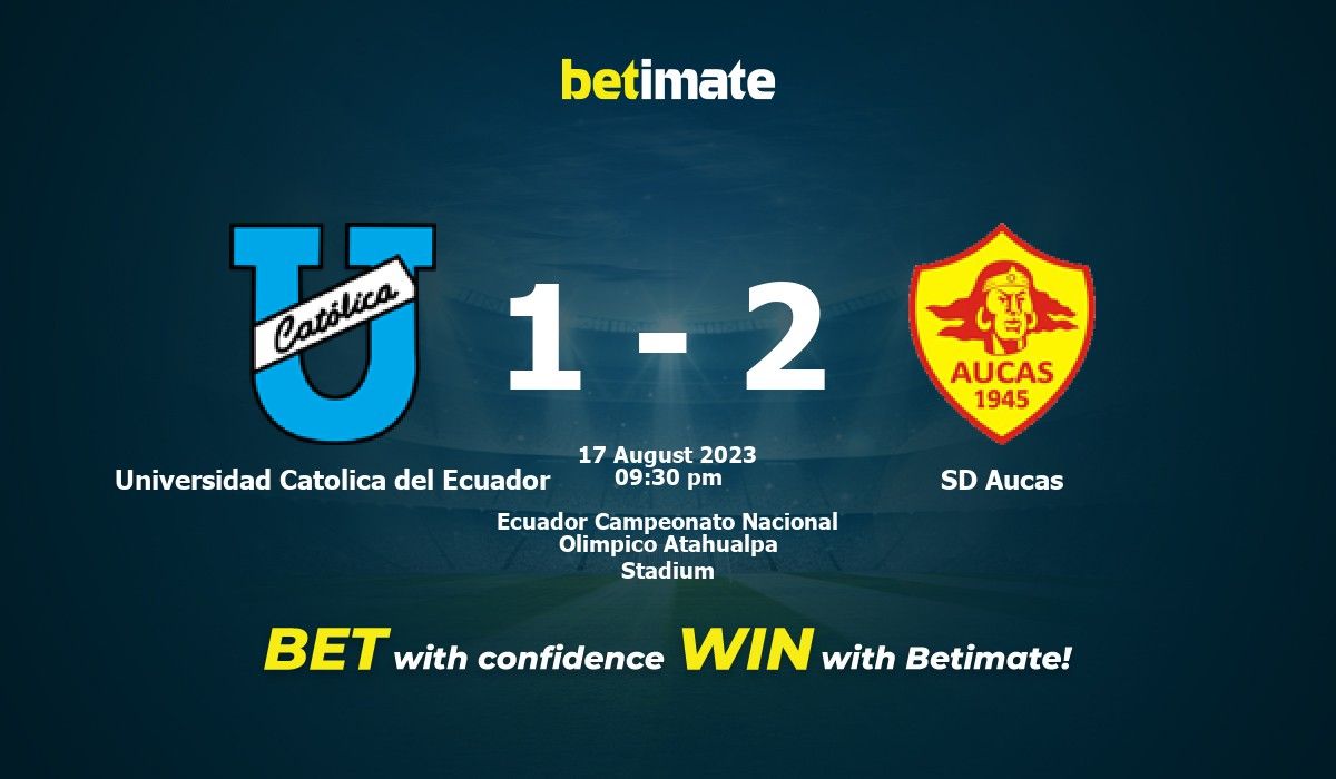 Universidad Catolica del Ecuador vs SD Aucas Prediction, Odds & Betting