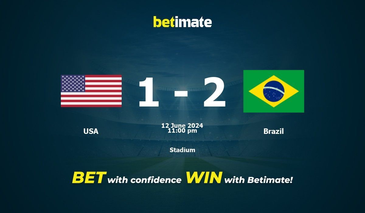 USA vs Brazil Prediction, Odds & Betting Tips 06/12/2024