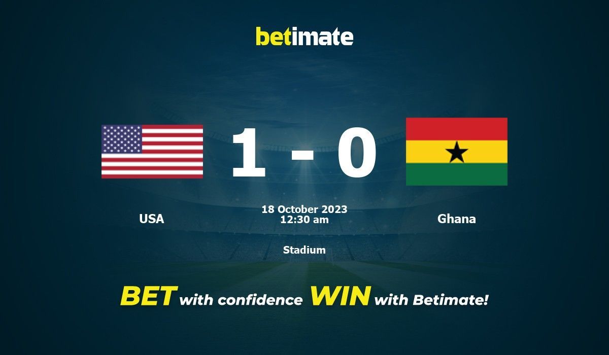 USA vs Ghana prediction, odds, betting tips and best bets for