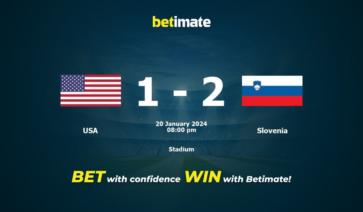 USA vs Slovenia Prediction, Odds & Betting Tips 01/20/2024