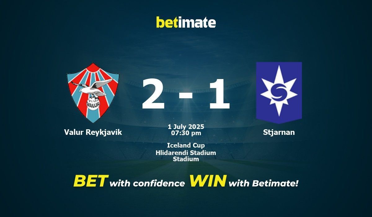 Valur Reykjavik vs Stjarnan Prediction, Odds & Betting Tips 07/01/2025