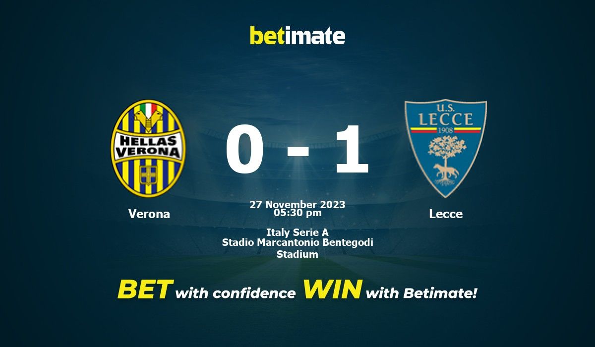 🏆 Serie A ov 30 ⚽️ Verona vs Lecce 