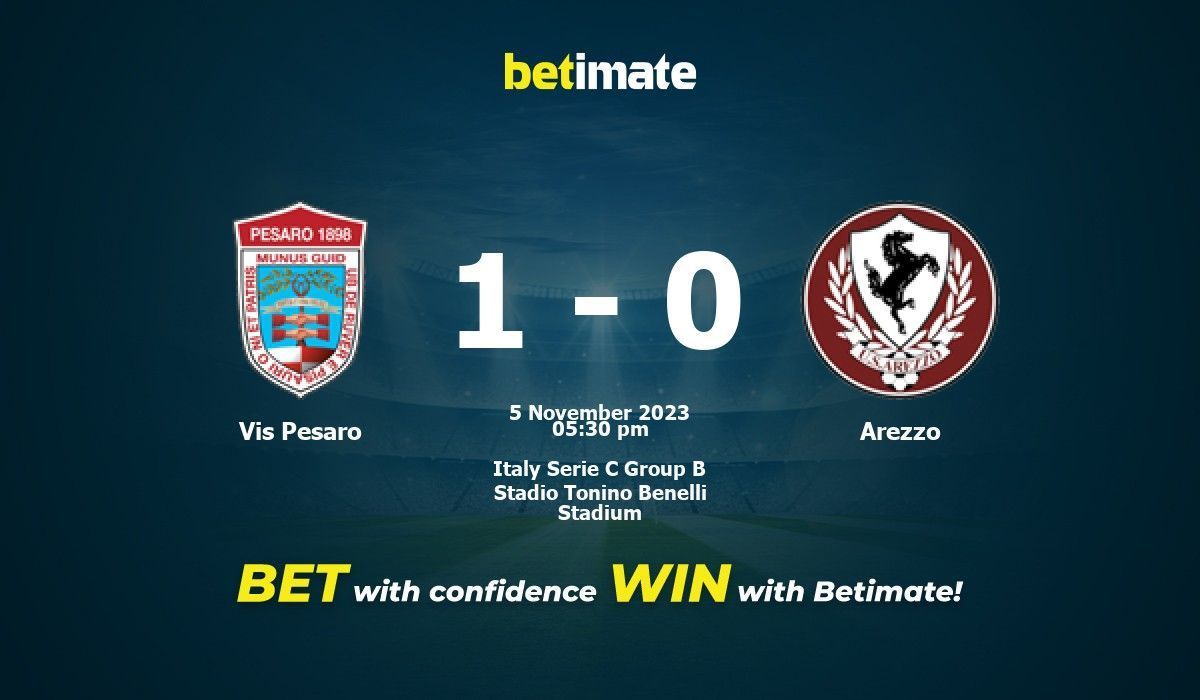 Vis Pesaro vs Arezzo Prediction Odds Betting Tips 11 05 2023