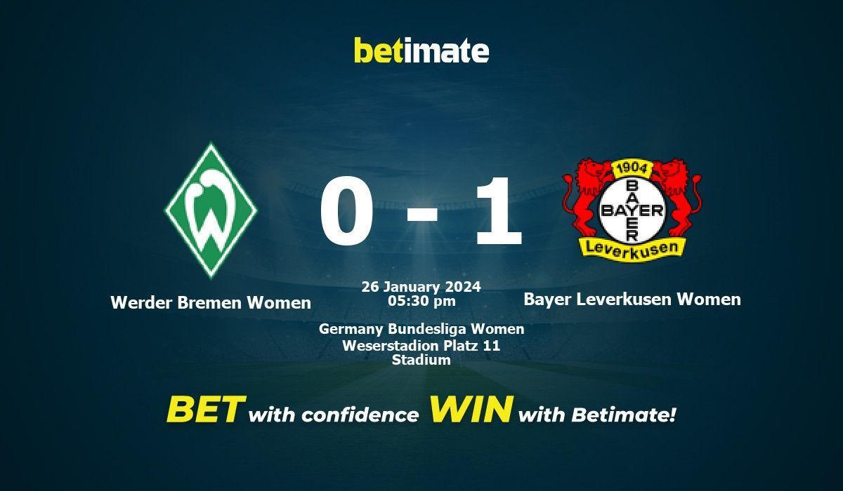 Werder bremen vs 2025 bayer leverkusen h2h