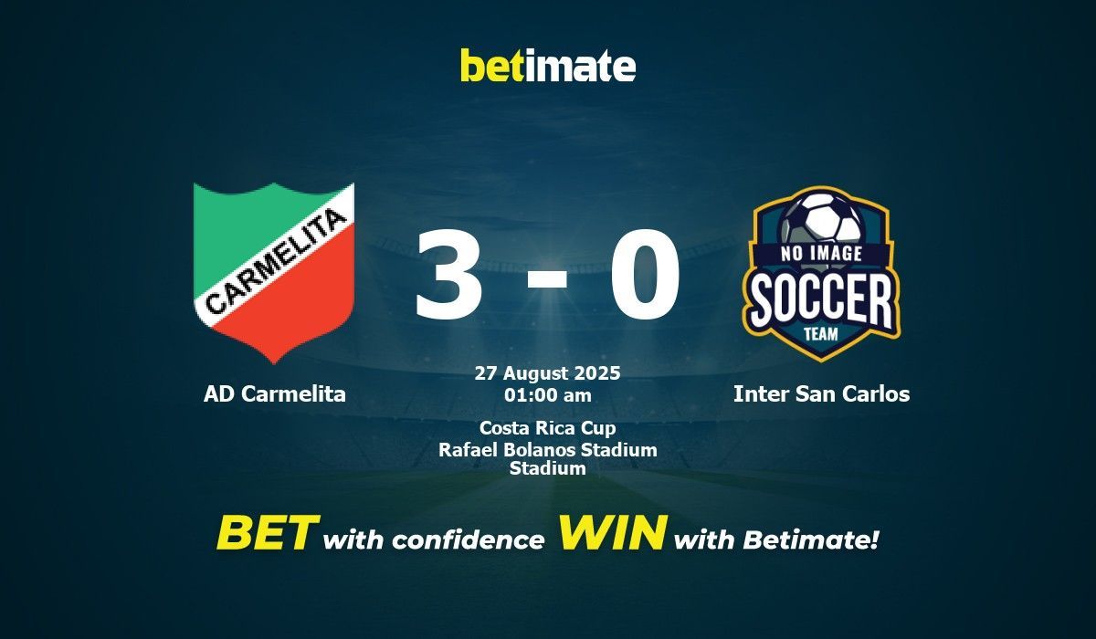 Pronóstico, cuotas y consejos de apuestas para el partido AD Carmelita ...