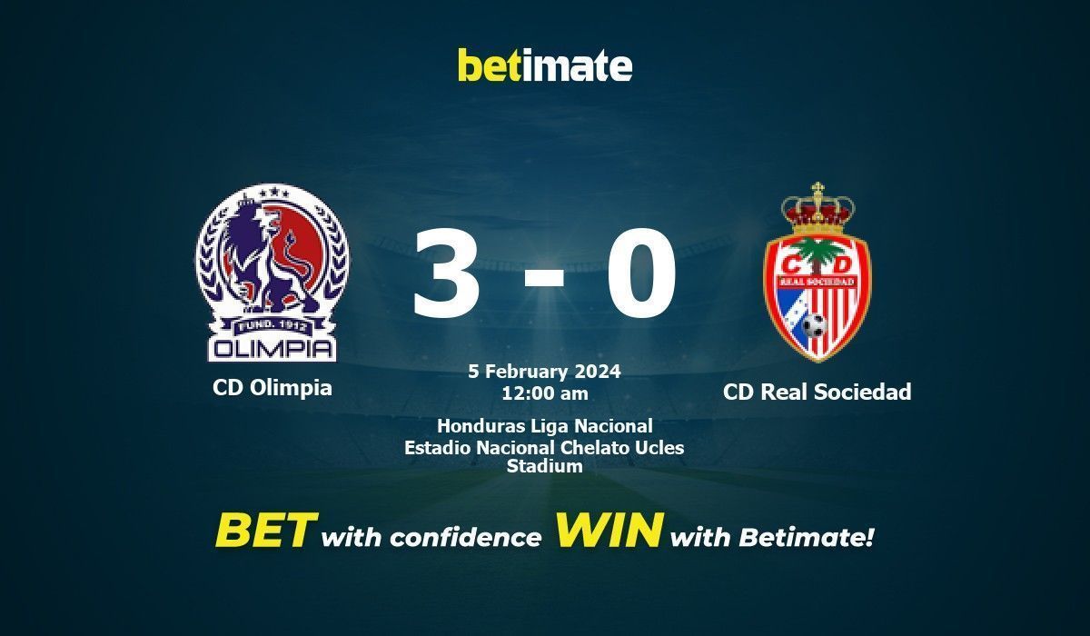 Predicción, cuotas y consejos de apuestas CD Olimpia vs CD Real