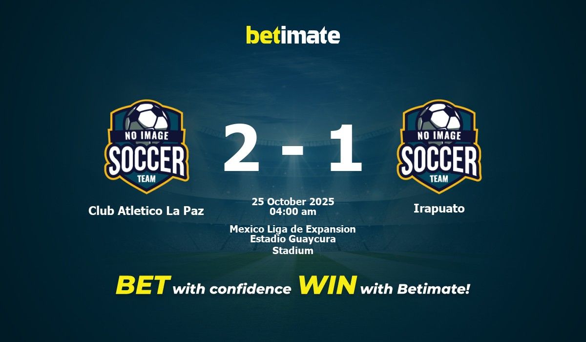 Predicción, cuotas y consejos de apuestas Club Atlético La Paz vs ...